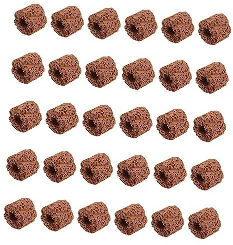 GREENADSCAPE 30st Aquatischer Pflanzring Wasserstützen Aquarienpflanzen-gewichtsanker Sieb Aquariengewichte Befestigungsring Für Wasserpflanzen Im Aquarium Pflanzenanker Für Aquarien Fix Rot