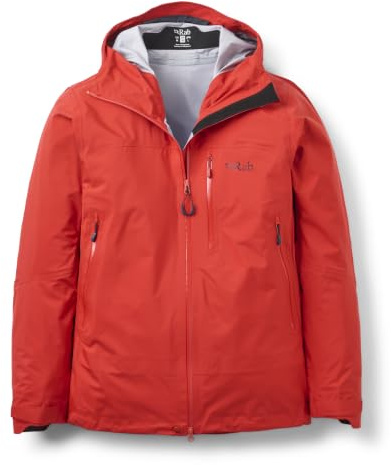 Rab Men's Firewall Mountain Waterproof Jacket | Lightweight, Hooded Rain Coat, for Climbing & Hiking