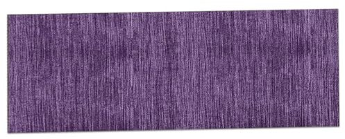 CNAFGBGG Tappeto da 1 pc runner da 16x47 pollici tappeto in velluto viola in velluto con supporto senza slip comodo lavaggio decorativo lavabile comodo per corridoi, ingresso, cucina