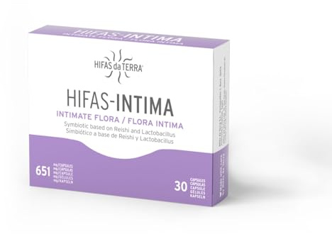 HIFAS DA TERRA - HIFAS-Intima Intimate Health Capsules 30 Caps | Reishi, Lactobacillus Probiotics, D-Mannose & Vitamins A & C | Immune & Mucous Membrane Support | Intimate Flora| Intimate probiotic | With Reishi, Lactobacillus, D-Mannose, and Vitamins A and C to support Intimate Microbiota and Mucosal Balance