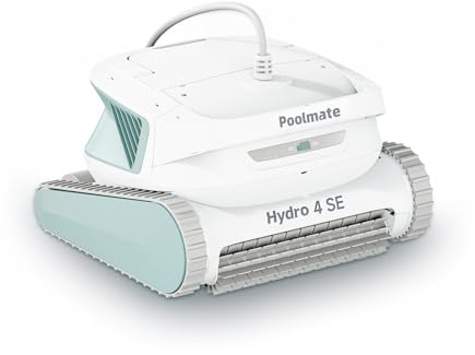 Aspirateur de piscine robotique automatique, escalade murale/nettoyage de ligne de flottaison, grand filtre à chargement supérieur, idéal pour les piscines hors sol/creusées jusqu'à 12 m de longueur