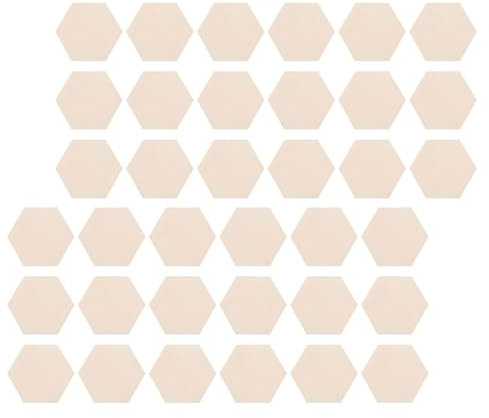 SEWACC 100st Sechseck Aus Holz Unfertiges Holzsechseck Holzausschnitte Zum Basteln Holzrohlinge Zum Basteln Holzplatte Bastelbrett Sechseckige Bretter Holzrahmen Zum Basteln Linde