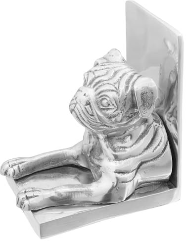 vidaXL Serre-Livres 2 pcs Argent 12 x 15 x 18 cm Aluminium, Salon, bookends décoratifs, Objets Tendance, Accents stylés, Accessoires de bibliothèque, organisateurs Chics