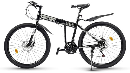 SZPLLZY Kinderfahrrad 20 Zoll 7-Gang-Mountainbike, höhenverstellbar, MTB, Vollfederung und Scheibenbremsen, Mountainbikes, max. 85 kg Kapazität (grün)