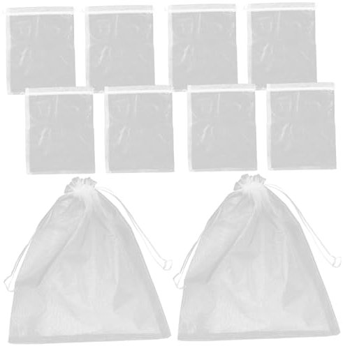 ABOOFAN 10stücke Atembare Aufbewahrungsbeutel Aus Netzstoff Für Puppen Und Spielzeuge Mit Zugbandverschluss Praktisch Und Dekorativ Für Saubere Organisation Von Plüschfiguren