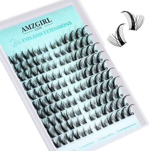 Natural Eyelash Clusters 120pcs Wispy Cluster Eyelashes C Curl Left&Right Cluster Eyelashes Individual Eyelash Extension DIY Lashes Extension(Aurora)