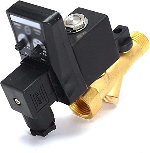 FBPQRCONS 1/2Inch DN15 Automatic Electronic Drainer 24V 110V 220V 380V Electronic Timed Air Compressed Gas Tank Drain Valve Useful(Ac 380v,Type 2)