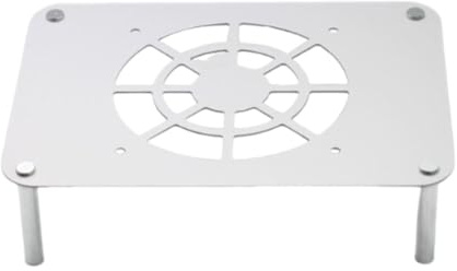 Ronyme Routers Cooling Base Routers Cooling Stand Multiuse Heat Dissipation Rack Networking Bracket for Office Studio Sturdy Room, Silver