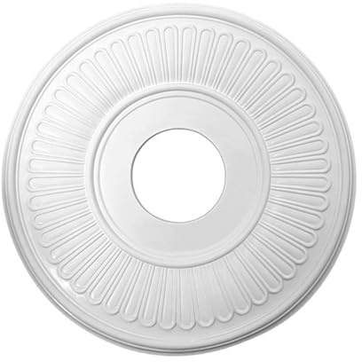 Médaillon de Plafond en PU, Rosace de Plafond pour Ventilateur de Plafond, Base Décorative pour Luminaires, Base Lustre en Faux Plâtre, Accessoires Suspension, pour Maison, Décoration d'intérieur
