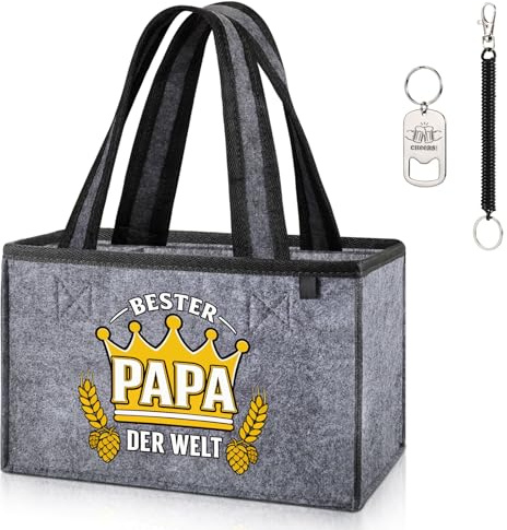 CASEBOT Lustige Geschenke für Männer, Vatertagsgeschenk | Biertasche, Flaschentasche, Getränketasche, Weihnachten Geburtstag Geburtstagsgeschenk für Vater Papa Opa Ehemann