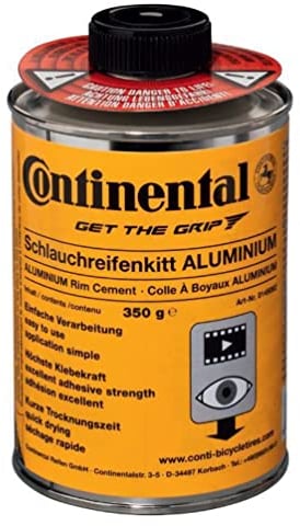 Continental Schlauchreifenkitt, Dose à 350 g, mit Pinsel Fahrrad-Öle, Schwarz, one Size