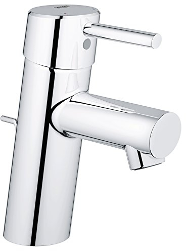 Grohe Concetto Badarmatur, Zugstange, Standard-Auslauf 3220410E Silber S