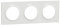 Schneider Electric S520706 Plaque 3 postes Odace Styl Blanc