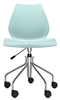 Kartell 028788M Maui Essstühle, Plastik, blau, 52 x 85 x 58 cm