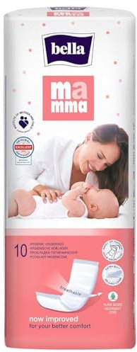 bella Mamma Vlieswindeln: weiche Vorlagen für Wöchnerinnen (1 x 10 Windeln), ideal für Frauen im Wochenbett