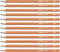 STABILO - Bleistift - pencil 160 in orange - 12er Pack - Härtegrad HB
