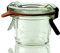 12 Weck Mini Sturzgläser 35ml / RR40 mit Glasdeckel, Ringen und Klammern im Original Karton (Mit Glasdeckel, Ringen und Klammern)