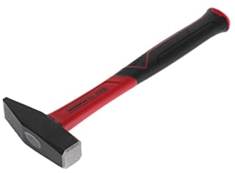 GEDORE red Schlosserhammer mit Fiberglasstiel, 800 g Kopfgewicht, Hammer mit Fiberglasgriff, Werkzeug, geschmiedet, R92120032