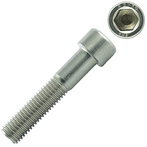 Eisenwaren2000 | Zylinderschrauben mit Innensechskant M12 x 140 mm (10 Stück) - Zylinderkopf Schrauben ISO 4762 - DIN 912 - Gewindeschrauben - Edelstahl A2 V2A- rostfrei