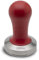 LELIT Kaffee Tamper für LELIT58 Filter mit rotem Holzgriff - Silber/Rot