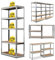 DayPlus Lagerregal Metall Steckregal 170x75x30cm Standregale 5 soliden Böden MDF Werkstattregale Höhenverstellbar Kellerregal 875kg Traglast Garagenregal - Verzinkt