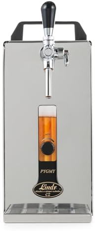 ich-zapfe Komplett Set - Zapfanlage, Bierzapfanlage, Bierzapfen PYGMY 20/K mit Membranpumpe, 1-leitig Trockenkühlgerät aus Edelstahl, 25 Liter/h, Green Line, Zapfkopf:5 Liter Adapter