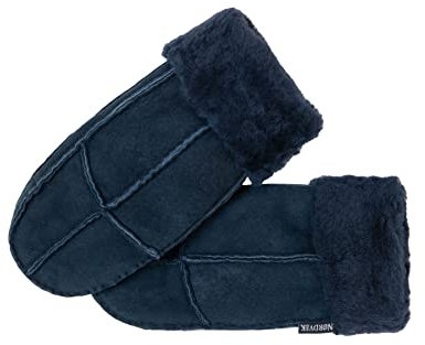 Nordvek Damen Fausthandschuhe aus 100% echtem Schaffell # 308-100…