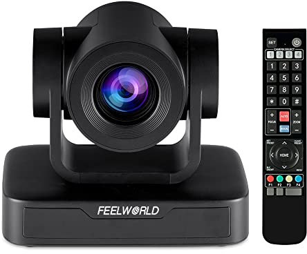 Feelworld Cámara PTZ USB10X Cámara de videoconferencia 10X Zoom óptico Full HD 1080P para reuniones de negocios Transmisión en vivo Educación de la Iglesia