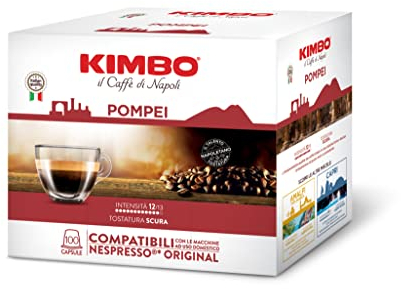 Kimbo Pompei - Capsule Compatible nespresso Original - 100 Capsules