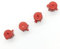 YANHAO [Video game parts] Replacement Metal Bullet Buttons Thumbstick Cap Joystick Cover For PlayStation 4 For PS4 For Dualshock 4 Analog Thumbstick [Replace] (Color : Red)