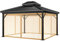 Pavillon, Moskitonetz, Outdoor-Pavillon-Netz, Ersatz, universal, 4 Paneele, Seitenwände mit Reißverschluss, wasserdichtes Moskitonetz, 3 x 3 m, Braun