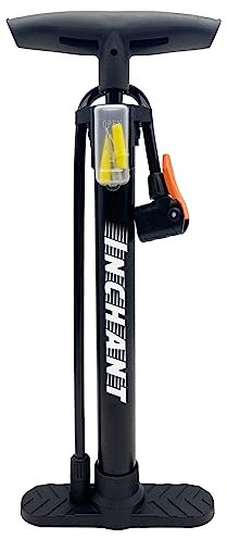 Bike Pump Bicycle Floor Pump with Presta & Schrader Valves, High Pressure Mini Cycle Air Pump Portable Bike Tyre Pump for Road Bike,MTB,Sports Balls,Swimming Rings, with Needles