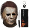 Michael Myers Mask for Adults, Halloween Mask Micheal Myers Face - Halloween Ends 2022, Full Head Mask Halloween Horror Face Headgear Latex Rubber with Hair, Includes Knife and Keychain (Ends-2022)