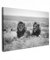 MuchoWow© Wandbilder Groß 120x80 cm XXL Wohnzimmer Wanddeko Schlafzimmer Zimmerdeko Fotowand Zimmer Deko Wand Dekoration Wall Art Bilder Schwarz Weiß - Löwen - Tiere - Savanne - Weiss