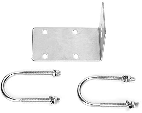 Soporte de Antena Móvil, Abrazadera de Perno en U de Acero Inoxidable para Radio de Coche BalcónSoporte de Coche Soporte de Perno en U Balcón
