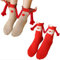 RYMAUP®2 Paare Weihnachten Einzigartige Magnetische Socken mit Händen,Lustige Freundschaftssocken für Frauen, Männer, Partner, Kinder Geschenkidee,Rot
