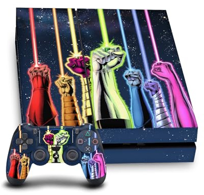Head Case Designs Offizielle Green Lantern DC Comics Power Ringe Comic Buch Umschlag Vinyl Haut Gaming Aufkleber Abziehbild kompatibel mit Sony PlayStation 4 PS4 Console and DualShock 4 Controller