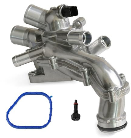 MITZONE Upgrade Aluminum Thermostat Housing compatible with 2007-2013 Mini Cooper Cooper S Countryman JCW 1.6L Replace 11537534521