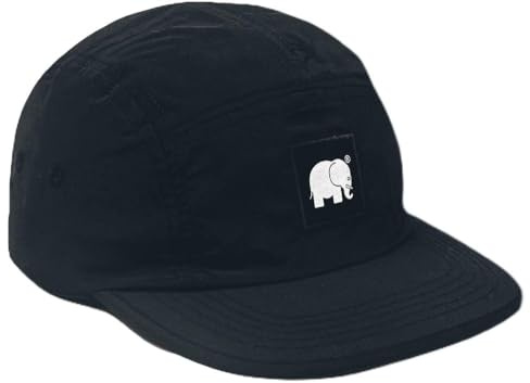 Trendsplant Cap Water Repellent Nylon Five Panel | Black