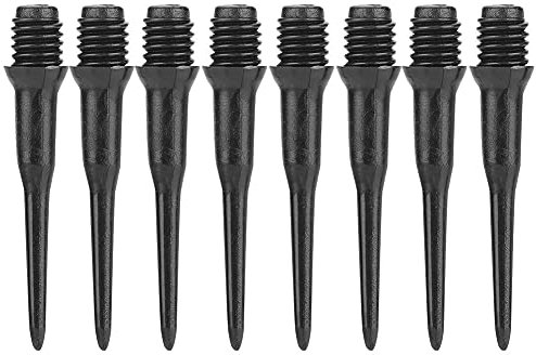 Alomejor 100 Stück PC Dart Soft Tipps 4,5mm Gewinde Größe Ersatz Set für Elektronische Darts Getragen Dart Tipps für Erwachsene Sport Spiel (Black)