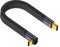 Maxhood USB C to USB C Short Cable 13cm, 40Gbps 240W USBC 90 Degree Cable, Soft Flat Type C to Type C Fast Charging Thunderbolt 4 Cord for MacBook/iPhone/Laptop