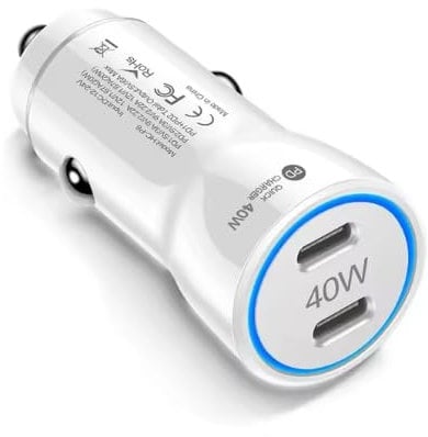Has2be 40w Car Pd Charger Dual Usb Type C Fast Charging Car Phone Adapter For All Phones