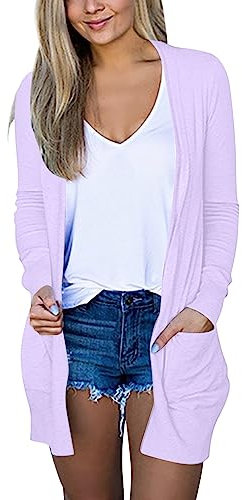 White Linen Jacket Ladies Light Blue Cardigan Lilac Jackets for Women Ladies Denim Jackets White Shrugs for Women Cardigan for Women Soft Shell Jacket Womens Denim Jackets for Women UK 2