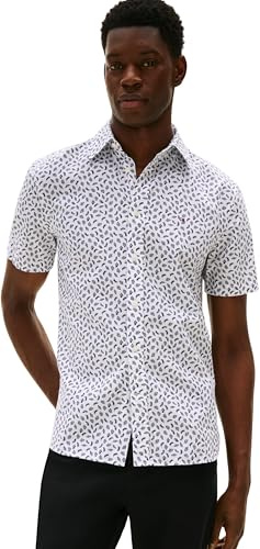 Tommy Hilfiger Men’s Short Sleeve Linen Blend Shirt