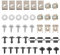 GNXfixt Motorabdeckung Schrauben Halteklammern Klammer für A6 4F A6 4B A6 C6 4F A6 C5 4B 4F0863821K 8D0805960 Unterfahrschutz Einbausatz Motor