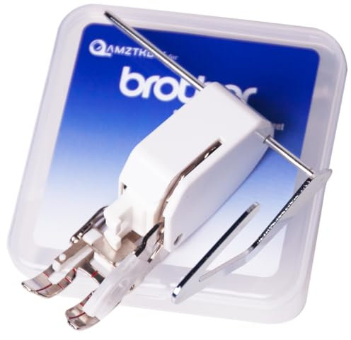 AMZTKDIY Pied presseur de précision avec guide pour machines à coudre Brother, même pour alimenter le matelassage et la couture