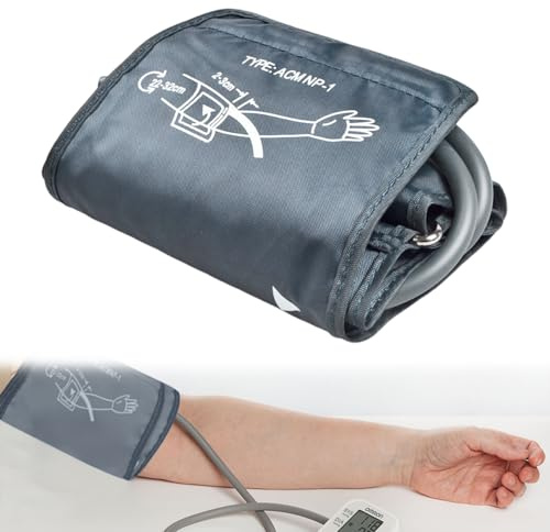 Blutdruckmanschette Oberarm, Manschette Blutdruckmessgerät für ältere Menschen 22-32cm,1Pcs Aponorm Blutdruckmessgerät mit 4 Stück extra Gelenken Blutdruckmessgerät Oberarm Große Manschette