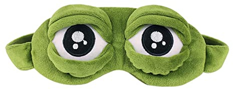 Reise-Schlafmaske, Frosch, gepolstert, Schattenbezug, Tier-Schlafmaske, Typ 1