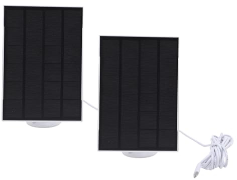 Plyisty 8 W Solarladegerät mit Verstellbarer Halterung für Blink 4 Outdoor-Überwachungskamera – Wasserdichtes Solarpanel für Kamera – Kontinuierliche Stromversorgung, Geeignet für WLAN