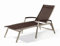 SIEGER 965/C-M Stapelrollliege Bodega, Aluminium Textilux, champagner-mocca